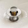 Pop Up Drain Stopper for Bathroom Sink Stainless Steel 304 Press Down Drain Plug with Mesh Strainer for Basin Drain Replacement