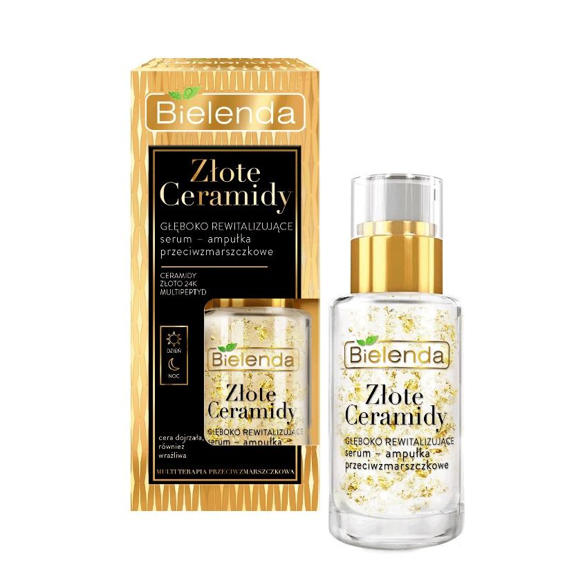 BioGlow 50ml Advanced Anti-Wrinkle Serum with Golden Ceramides - Day & Night Formula by Bielenda