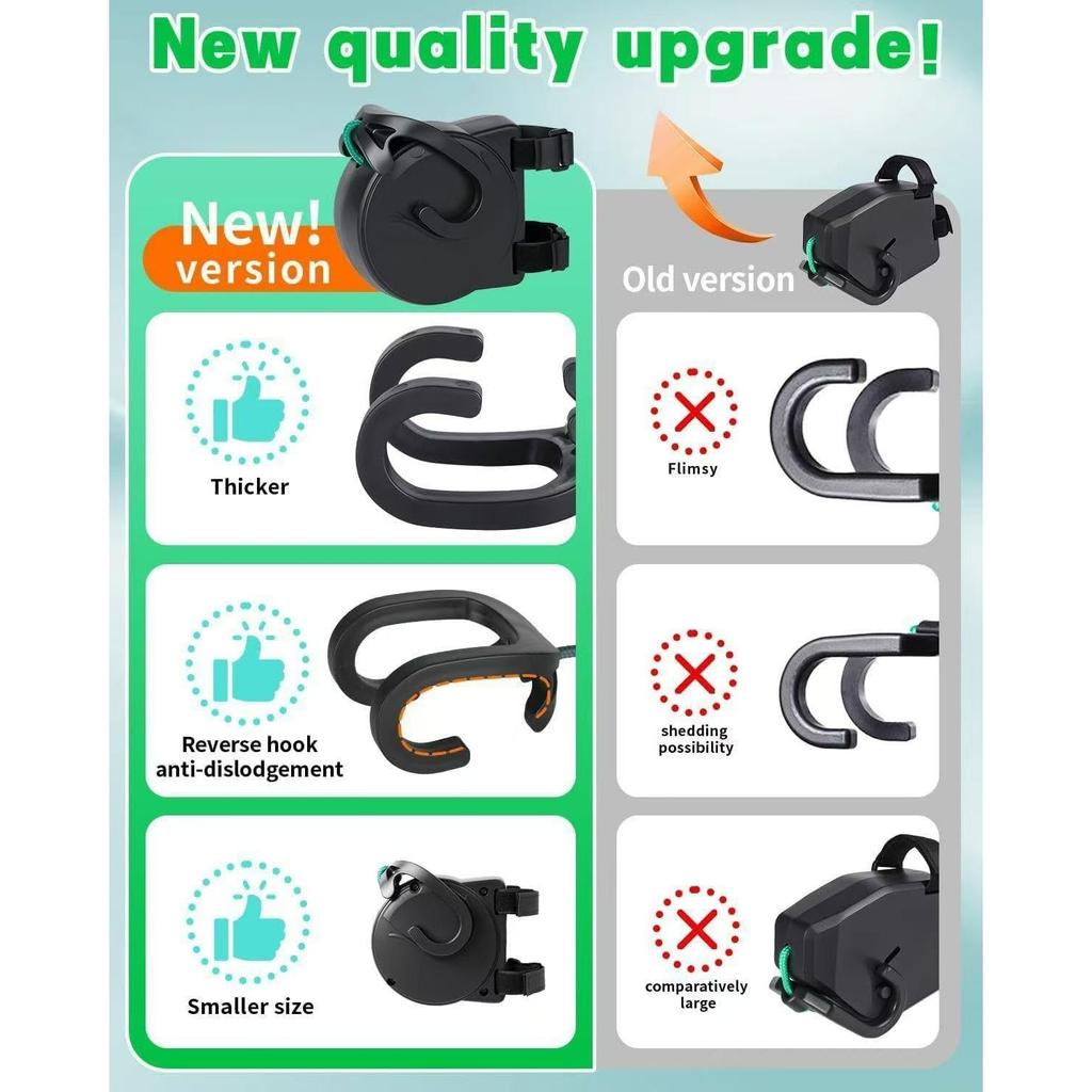 Retractable Bicycle Tow Traction Rope, MTB & Cycling Stretch Pull Strap for Parent-Child Riding, Kids Bike Trailer Tow Rope