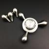 Water Droplet Stainless Steel Fidget Spinner Edc Metal Spinning Top Tip Relieve Stress Relief Toy Gyroscope Anti-Stress For Kids