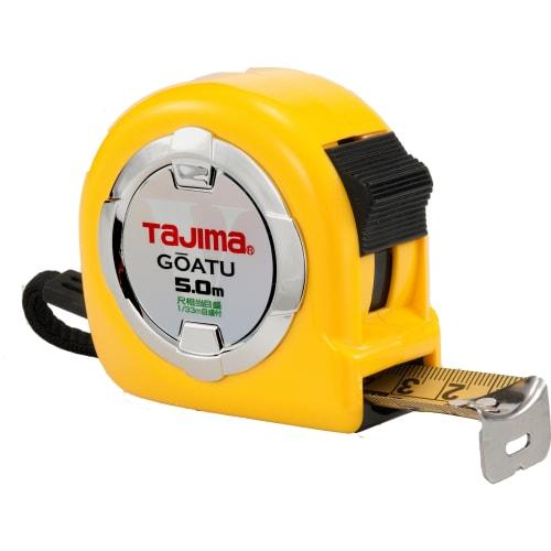 TAJIMA GAL2550S Convex Rigid Thick Tape, 5m X 25mm, Rigid Lock 25 with Scale Graduations (equivalent To a Shaku)