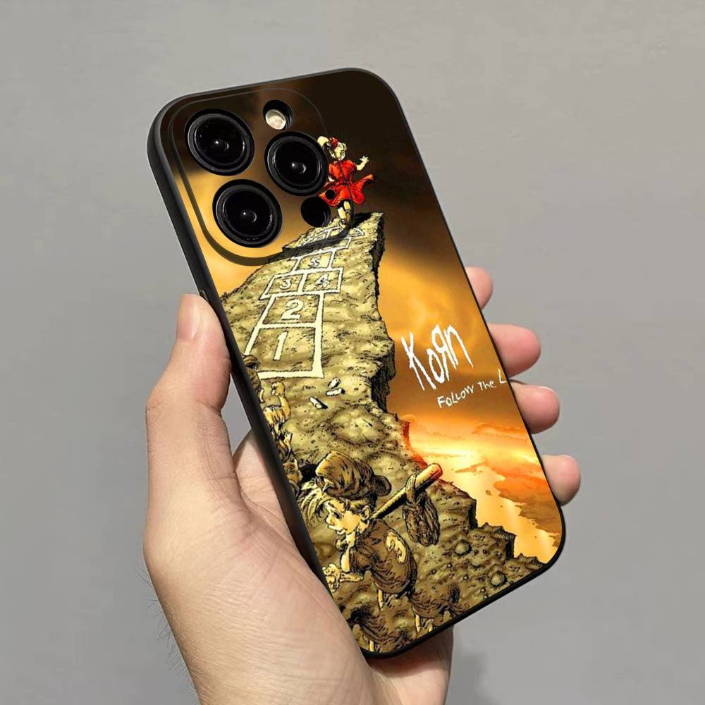 Rock Band K-Korn Handyhülle Für iPhone 17 16 15 14 11 12 13 Mini Pro XS Max Plus Funda Schale