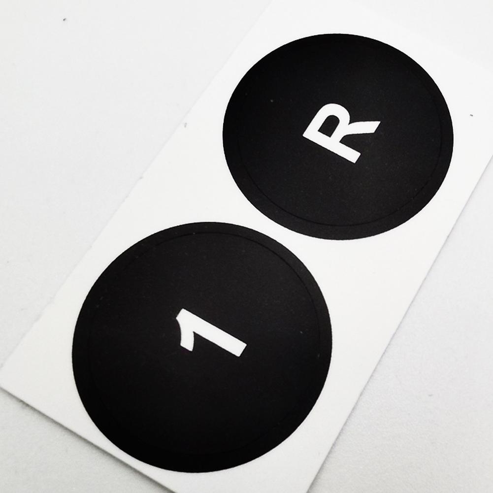 

for Maserati For Gran Turismo Gear Selection Button Repair Sticker Black with White Lettering High Grade Vinyl Decal China Mainland