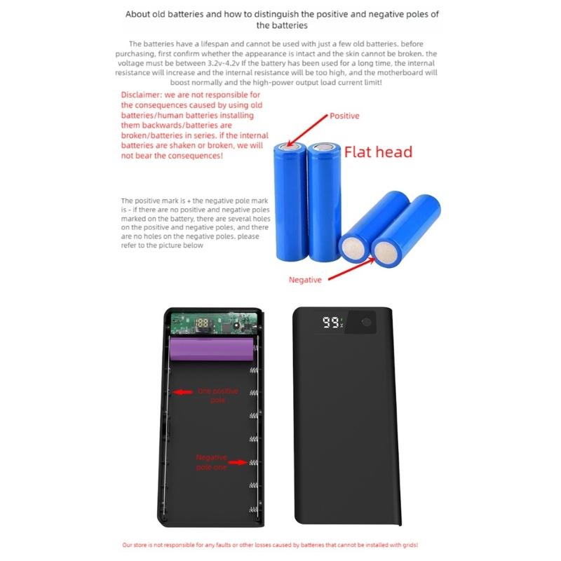 Wiederverwendbare 18650-Batterie-Aufbewahrungsbox 8 Schlitze Einfaches Klickdesign Stoßfest Für Outdoor-Elektronik Strom-Batteriehalter