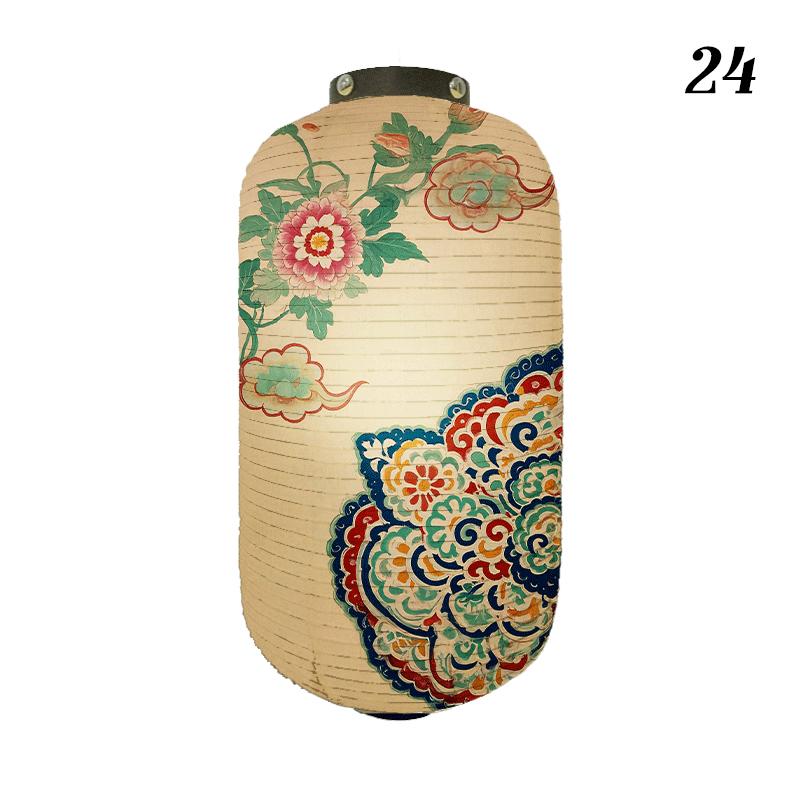 Oriental Style Festival Cloth Lanterns Antique Phoenix Printed Lantern Sushi Cuisine Advertising Sign Party Decoration Ornaments