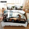 For Adults & Boys - 3D Printed Luxury Sports Car Duvet Cover Set High - Quality Home Textile For Double Queen King Beds