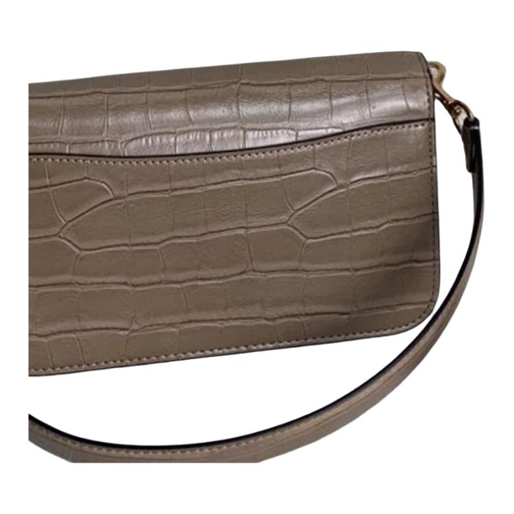 Coach Brynn 23 Metal Logo Detachable Shoulder Strap Leather Crossbody Bag Medium Women Bags Brown CN061-SVST