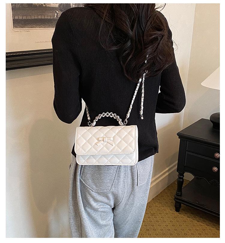 2026 Chic Diamond Lattice PU Leather Crossbody Bag – Trendy Versatile One-Shoulder Bag for Women