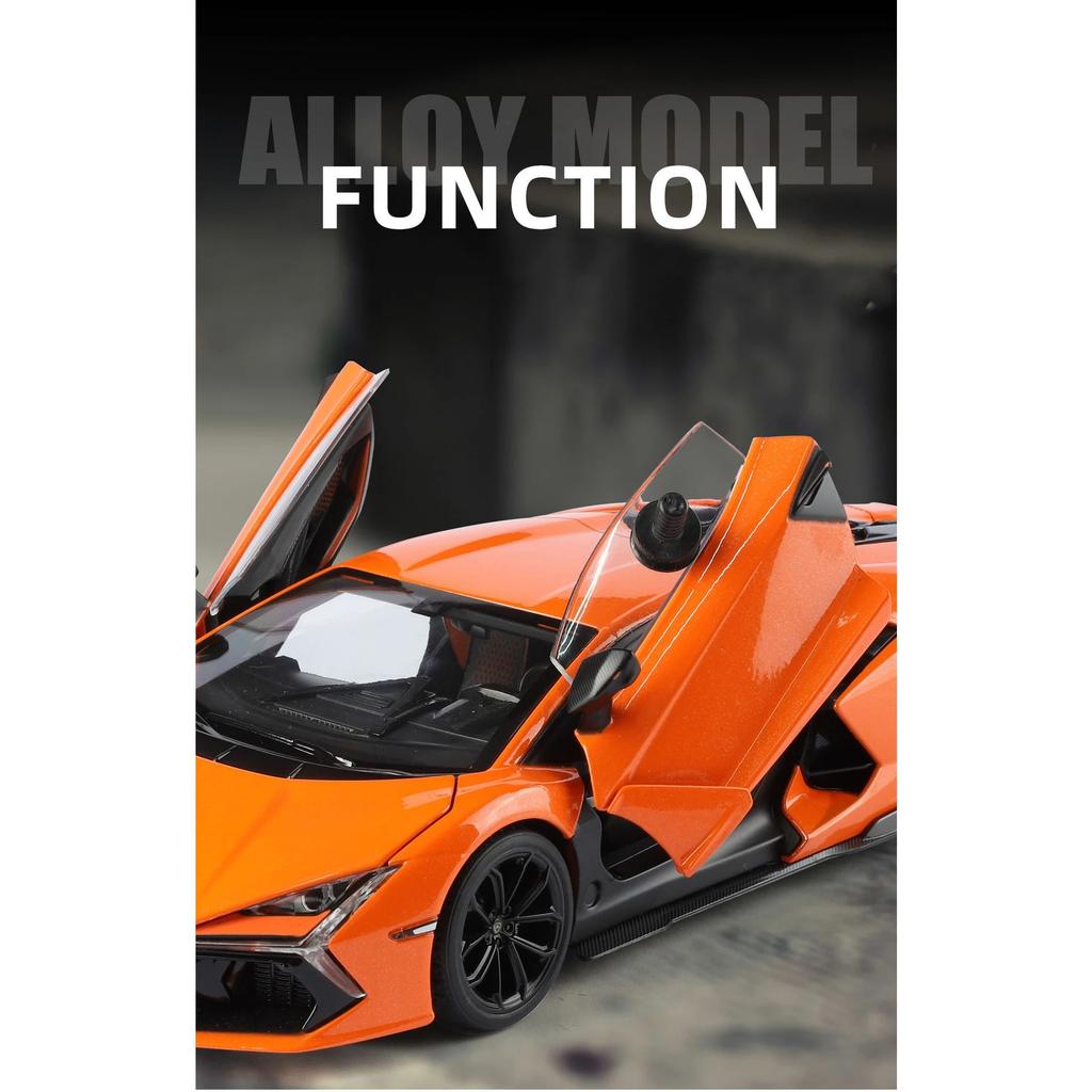 1/18 Lamborghini Revuelto Superca Alloy Model Car Toy Diecasts Metal Casting Sound and Light Car Toy for Children Vehicle