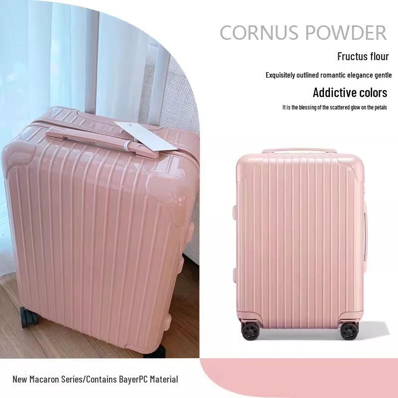 

Сверхлегкий чемодан-тележка конфетного цвета: 20-дюймовый и 24-дюймовый с универсальными колесами и кодовым замком для студенток. 20-inch розовый