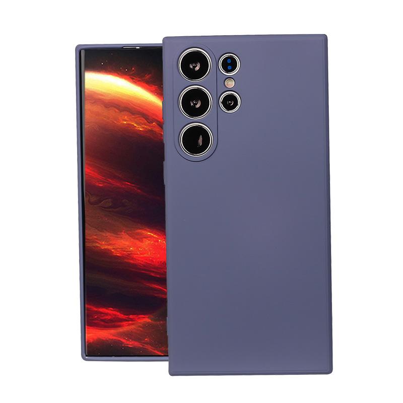 Samsung A17S24Ultra liquid silicone mobile phone case Samsung S23 lens all-inclusive soft case anti-drop protective case