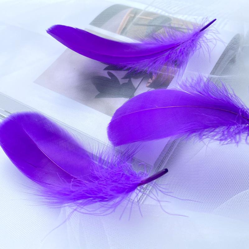 50Pcs Macaron Colored Feather Decorative Goose Feather Large Medium Floating Dream Net Gift Box Filled With Bouquet Diy Handmade Materials