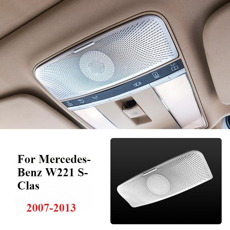 Glasses Case Panel Trim Front Reading Lamp Cover Decoration Sticker For Mercedes Benz S Class W221 2007-13 Interior Accessories