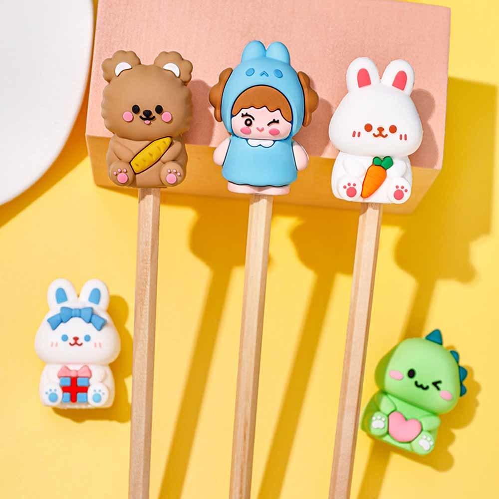 1 Piece Stationery Kawaii Animal Doll Cartoon Sharpener Pencil Office Supplies Kawaii School Accessories