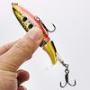 6Pcs Topwater Fishing Lure Set Plastic Floating Rotating Tail Fishing Lure Hard Bait Hook for