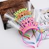 Happy New Year Electric Light Up Glowing Hair Band Toys Party Christmas Gifts Kids Hair Band