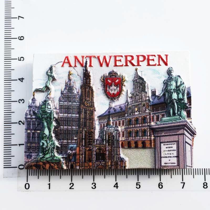 Belgia Rășină Magnet de Frigider Gent Mons Magneți de Frigider Autocolante 3D Magneți Magnetici Decor Bruges Bruxelles Suvenir Turistic