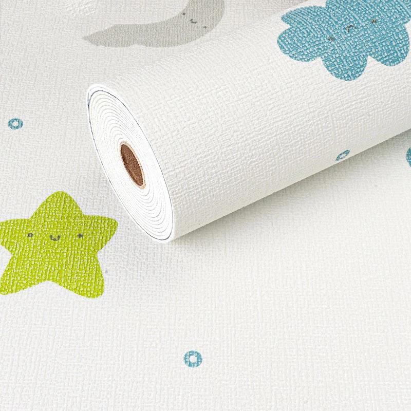 Panou 3D Autoadeziv 1/3/5/10m Tapet In Spumă Fonoizolat Impermeabil Autocolant de Perete 3D cu Argilă Diatomeică Tapet Nou pentru Dormitor