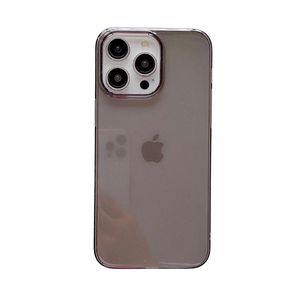 16 Transparent Glitter PC Transparent and Not Yellowing Apple 14 Promax Mobile Phone Case Suitable for IPhone 15 Hard Shell 13
