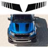Ramuel Compatible With 2PCS Car Hood Cover Vinyl Stripe Stickers Racing Stripes Auto Bonnet Hoods Bumper Decoration Decals Graphics Accessories For