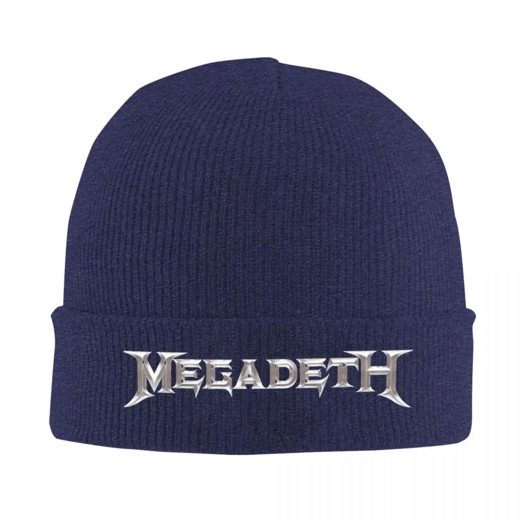 Megadeths Leuchtet im Dunkeln Gestrickte Mütze Beanie Herbst Winter Mützen Warm Acryl Modekappe Unisex Damen