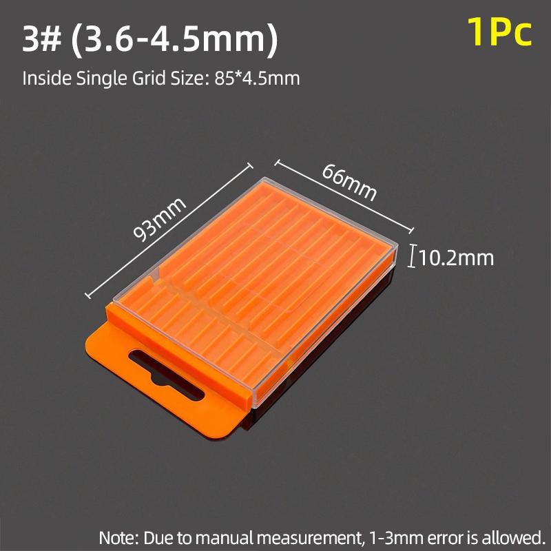 Drill Storage Box Plastic Drawing Box Special Tool Box For Twist Drill Tap Accessories Parts Storage Box