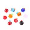 10Pcs Mushroom Ceramic Beads Cute Mini Colorful Loose Spacer Beads For Diy Jewelry Making Bracelet Necklace Accessories