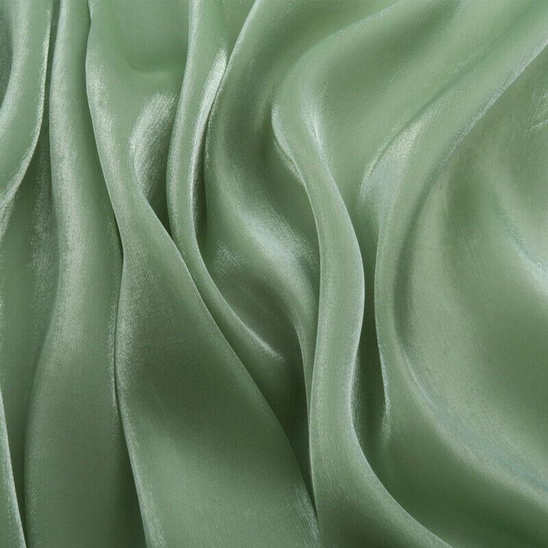 100x150cm Colorful Satin Organza Fabric Yarn Organza Hanfu Wedding Dress DIY Sewing Fabric Faux Silk Material Clothing Supplies