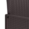 Garden Chair with Cushion 4 pcs Brown 53 x 49 x 85 cm Polypropylene