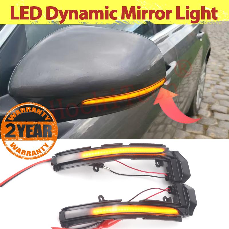 Side Mirror Cover Indicator LED Dynamic Turn Signal Light Blinker for Jaguar XE XF XJ F-type I-type XK XKR X250 X260
