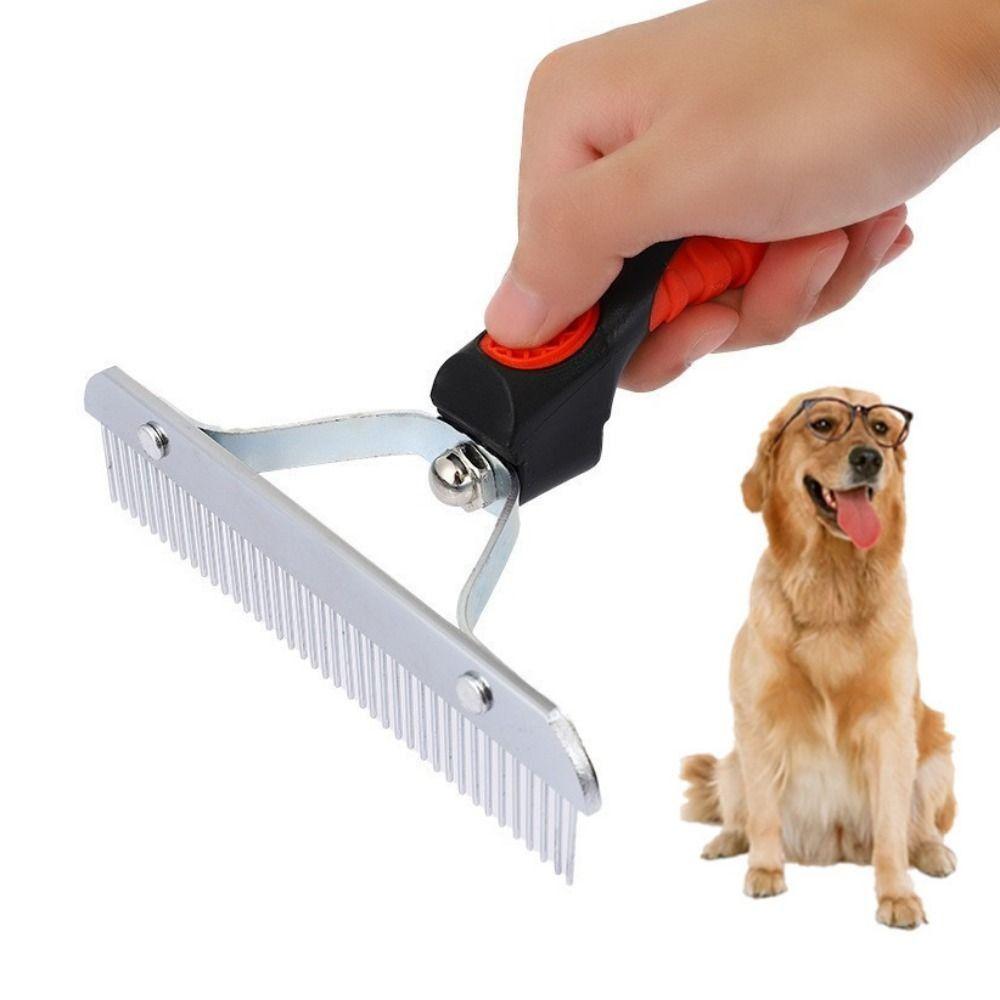 

Стальная расческа для домашних животных, скребок для удаления пота с лошадей, щетка для ухода за шерстью, щетка для чистки шерсти собак чёрный/красный