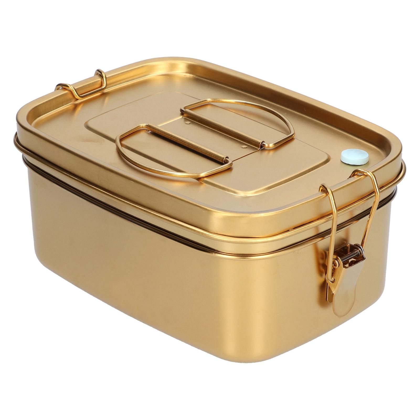 

1.5L 2 Layer Lunch Box Portable Leakproof 304 Stainless Steel Food Container Dinnerware for