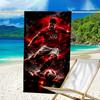 Man United Soccer Action Beach Towel - Soft, Absorbent Microfiber, Lightweight, Ideal for The Beach, Parties, Travel, Camping fan gifts
