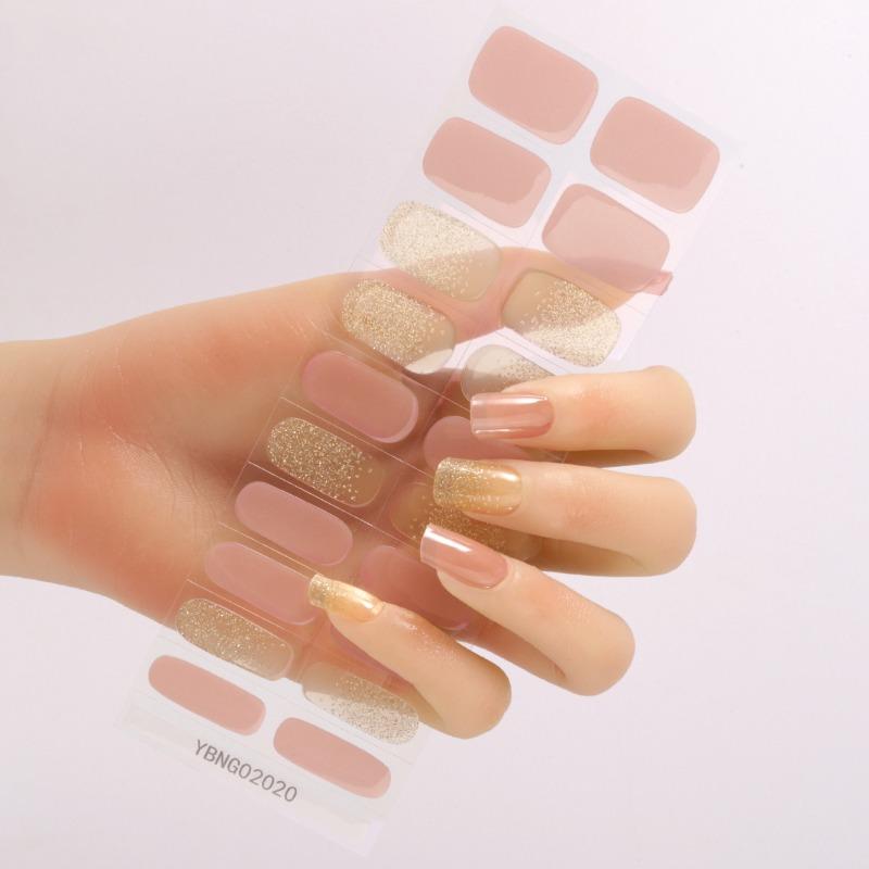 Semi-curing Light Therapy Nail Stickers Gel Nail Stickers Semi-curing Light Lamp Nail Stickers Harden, Last Long and Are Waterproof