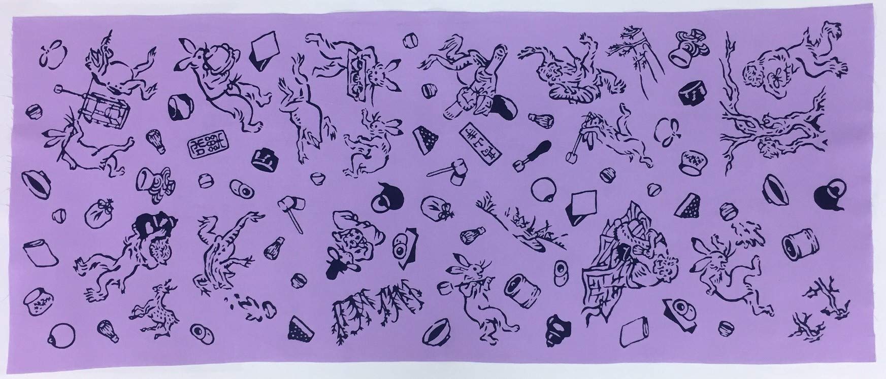 

Todaya Tenugui Choju Giga of the Wild Tea Ceremony 378 Shoten, Niwa-zome (hand towel), (Caricature Animals) Picture,