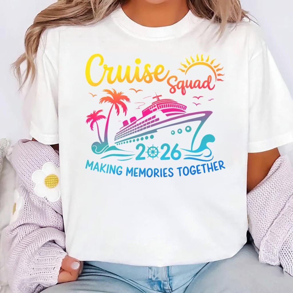 Cruise Squad 2026 PNG, Matching Family Vacation Shirt Design (Sublimation File)