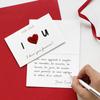 Handmade Love Greeting Cards Blessings Wedding Invitation Heartbeat Postcard  Anniversary