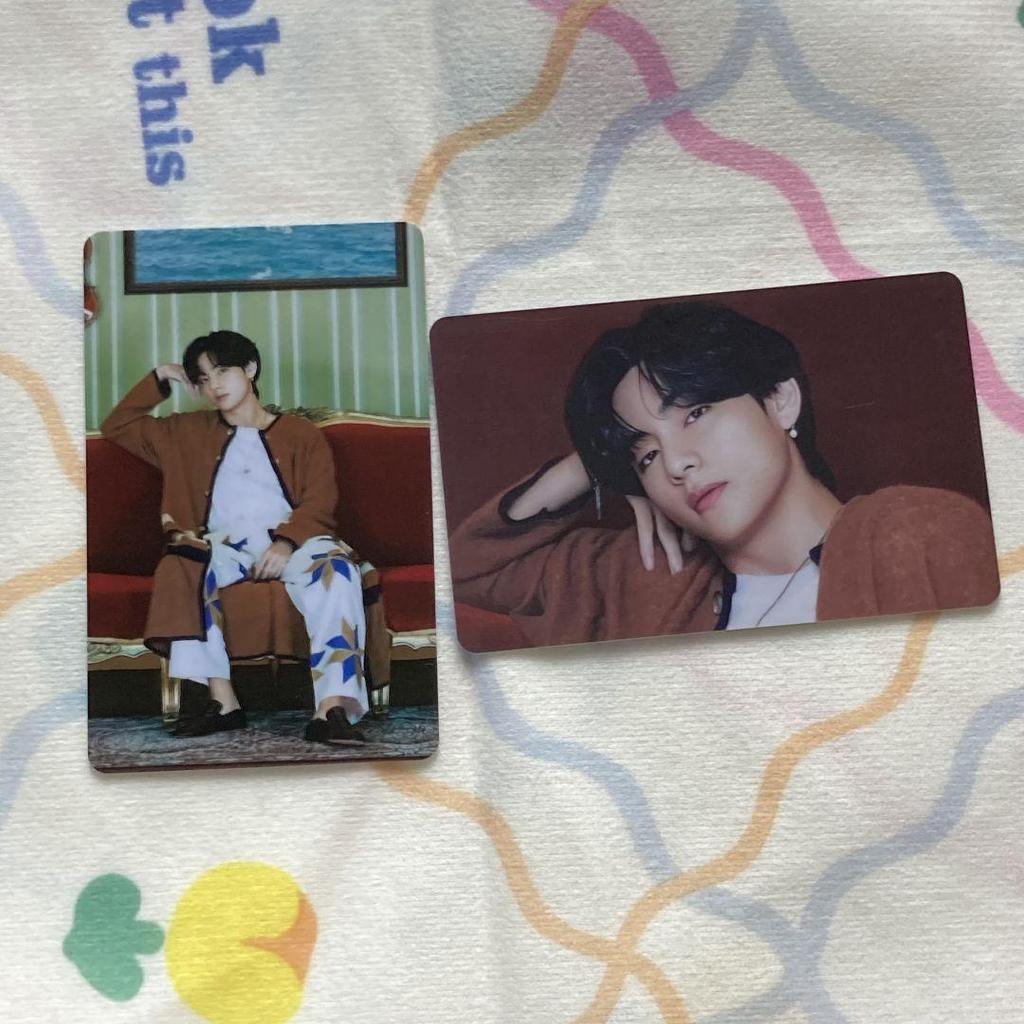[USED] BTS V Taehyung BE Unreleased Lucky Drop Korean Trading Cards Set of 2