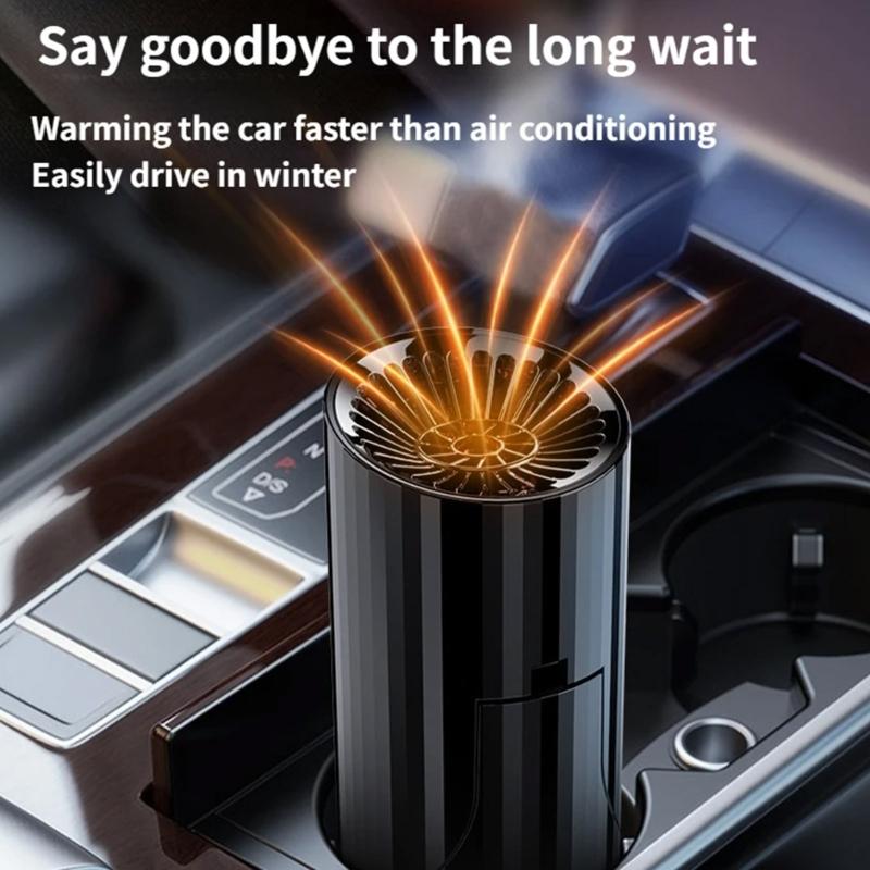 Upgrades 12V Double Function Car Heater & Defroster for Rapid Warming & Windshield Clearing in Cold Weather Conditions