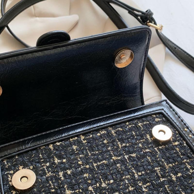 Niche Light Luxusní Malá taška do podpaží v malém voňavém stylu Senior Sense of Mini Crossbody Taška Jednoduchá Všestranná Ležérní Odstavec Tašky přes rameno
