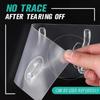 Hook Transparent Bathroom Wall Hanging Home Finishing Storage Tool Punch-free Continuous Row of Hooks Strong and Seamless Door Hanger