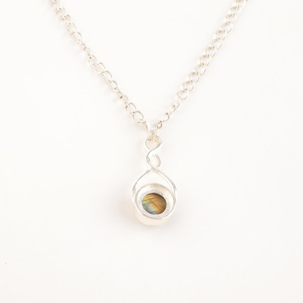 Rare Labradorite Gemstone 925 Sterling Silver Jewelry Pendant Mother's Day Gift CP-25-31