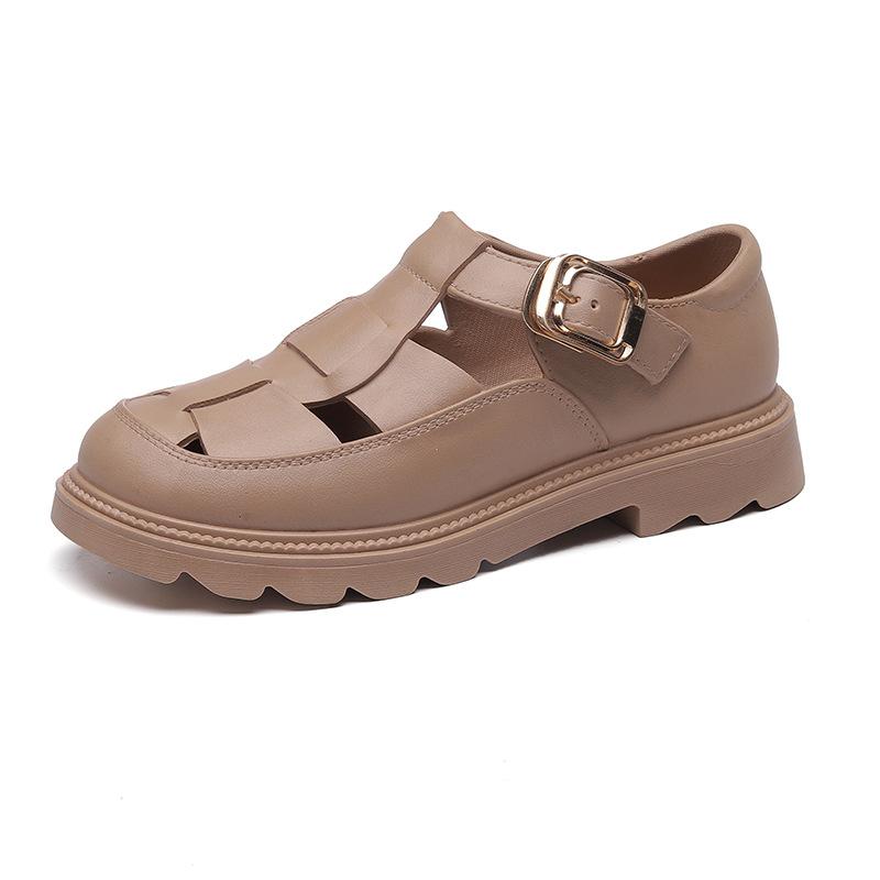 

Тапочки женские летние модные милые домашние с толстой подошвой плетеные полые тапочки для ношения на улице 40