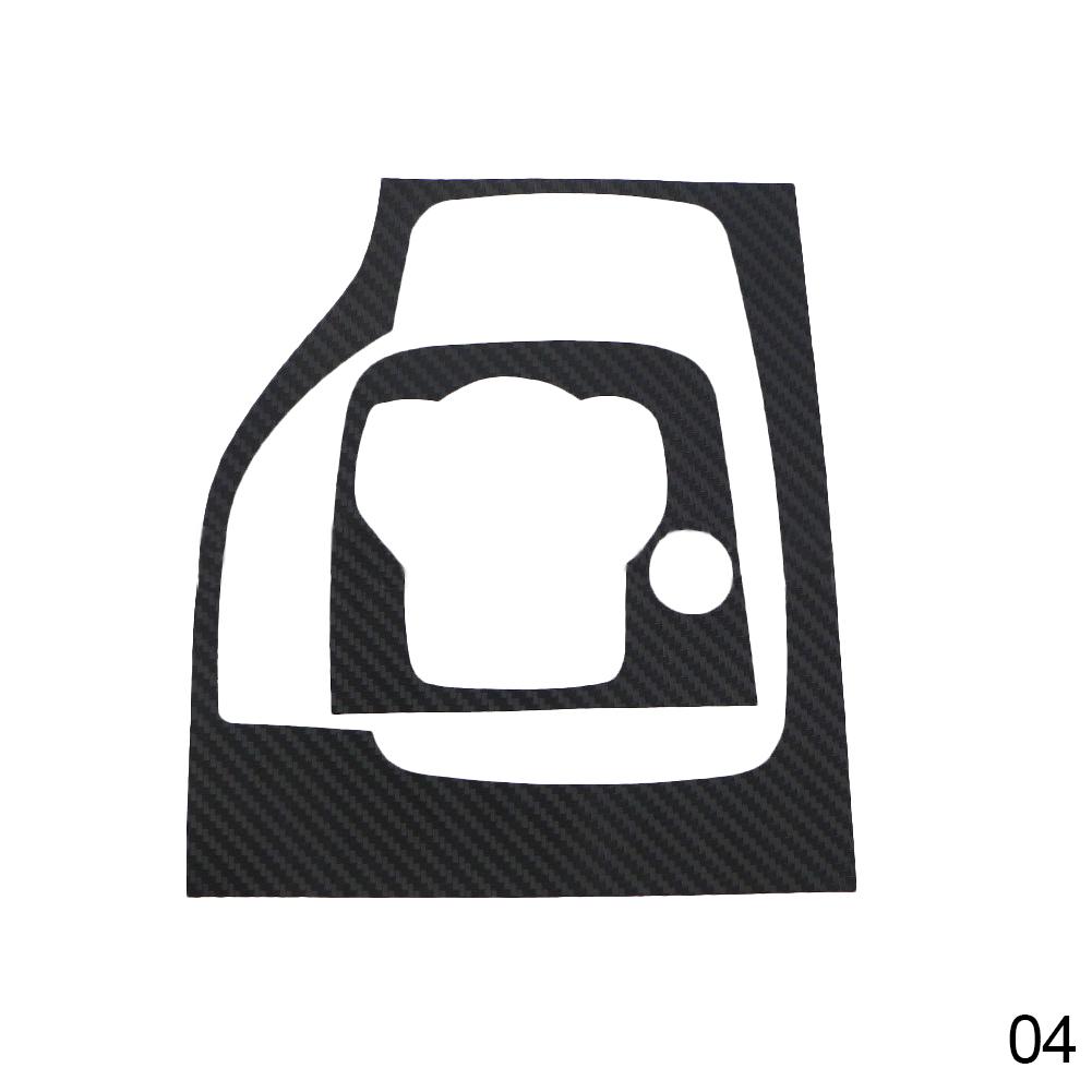 Gear Head Shift Knob Panel Cover Sticker Car Interior Carbon Fiber Trim Stickers Fit For Mazda 3 Axela 2014 2015 - 2019 AT