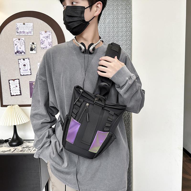 Многофункциональный тактический хип-хоп красочный светоотражающий рюкзак для мужчин — фото 8