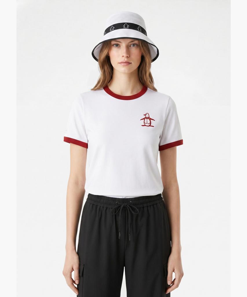 Meonsingweeo Women'S Ringer T-Shirt White Mr222Lts42