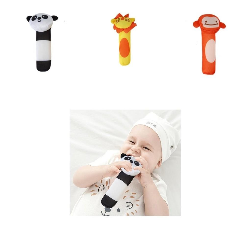Cute Animal Bell Rattle Plush Toy For Soothing And Visual Development Of Newborns