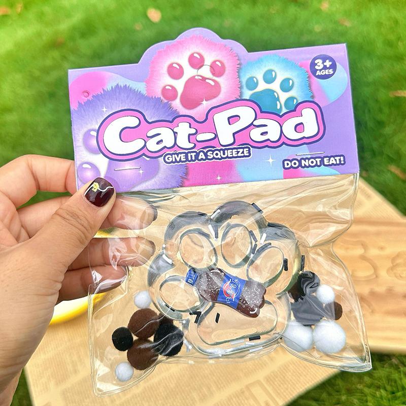 New Transparent Patch Cat Paw Decompression Toys Kawaii Cartoon Antistress Stress Relief Slow Rising Toys For Adult Kids Toys