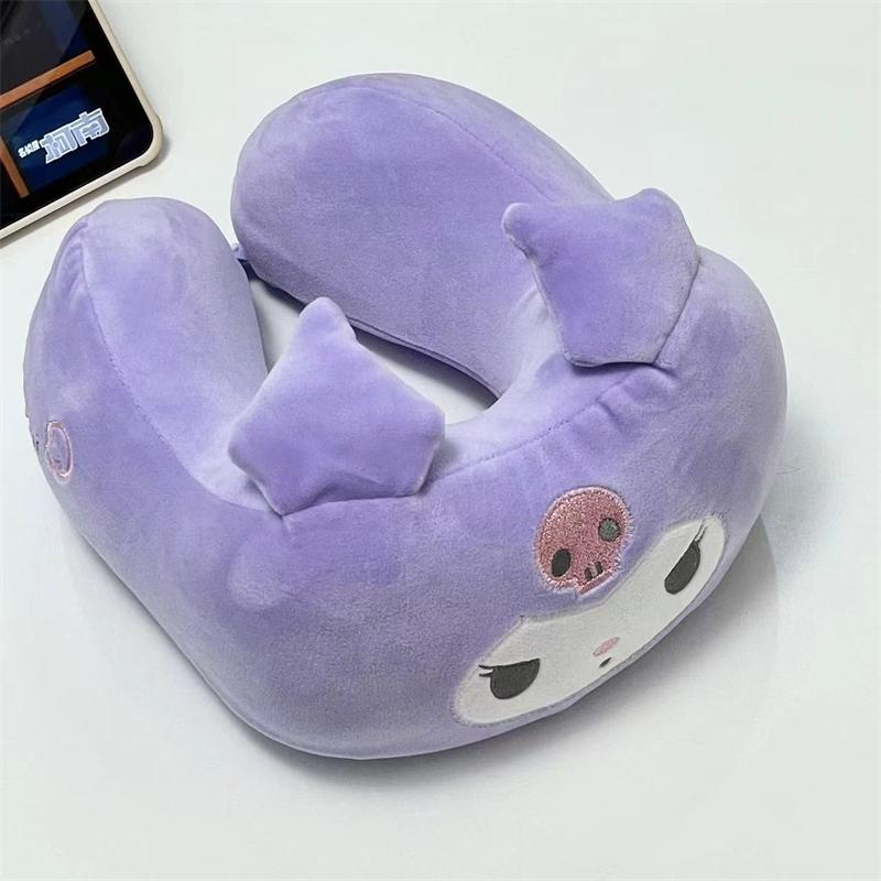 

Non-Toxic Memory Foam U-Shaped Neck Pillow Kawaii Kuromi My Melody Cinnamoroll Nap Pillow Japanese Style Travel Pillow Children 25x30cm