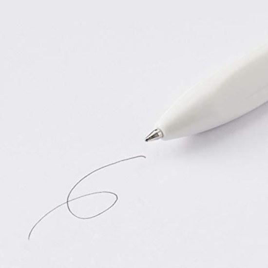 Muji Triangle Two-Color Ballpoint PenMechanical Pencil Body White Ink Black/Red 0.7mm Sharp 0.5mm Oil-Based